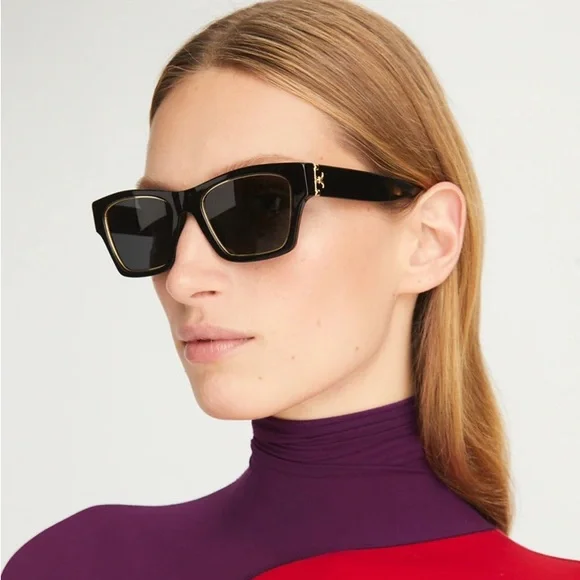 Elegant Burgundy Sunglasses - Picture 2 of 4